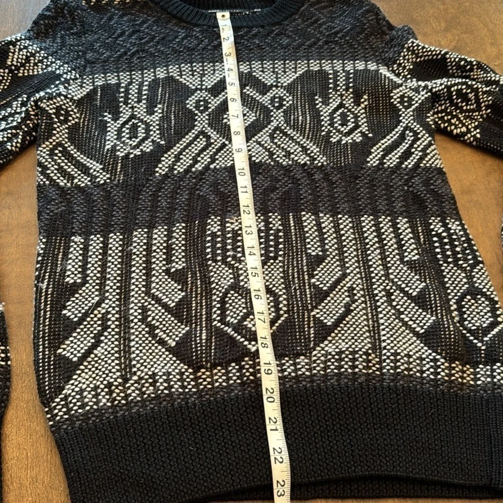 J. Crew Geometric Print Wool Blend Sweater Size XS